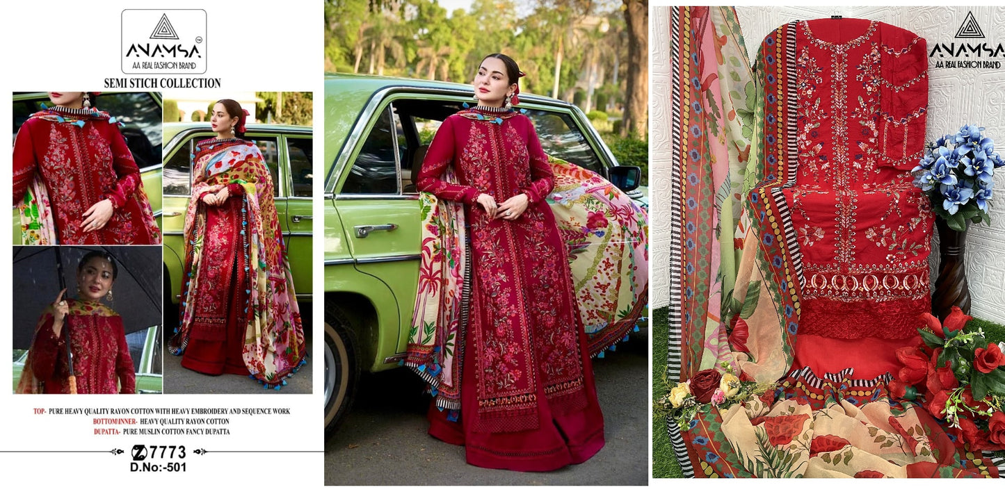501 Anamsa Pakistani Salwar Suits