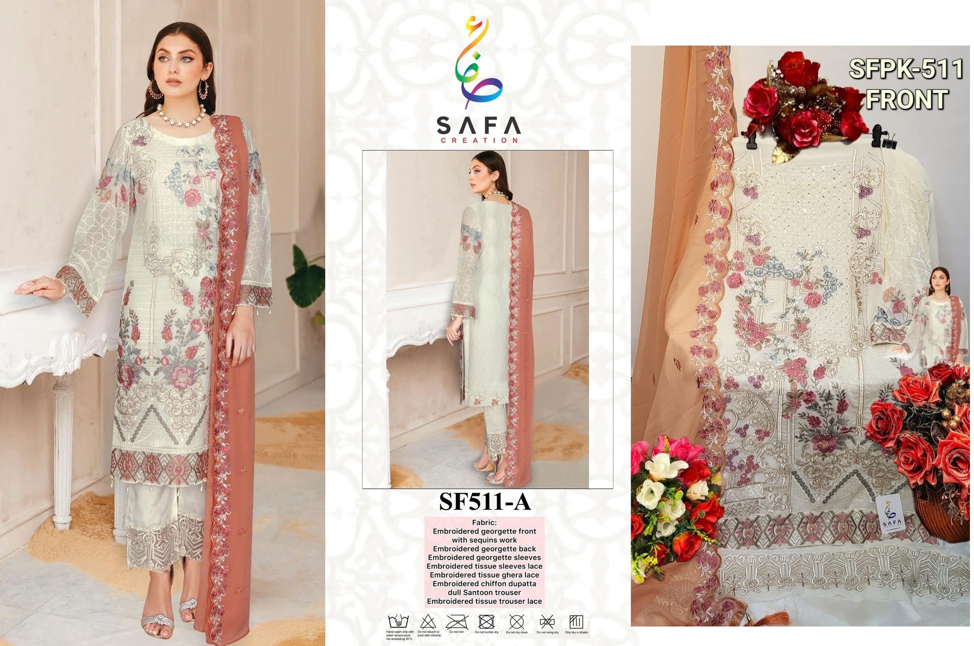 511A Safa Creation Pakistani Readymade Suits