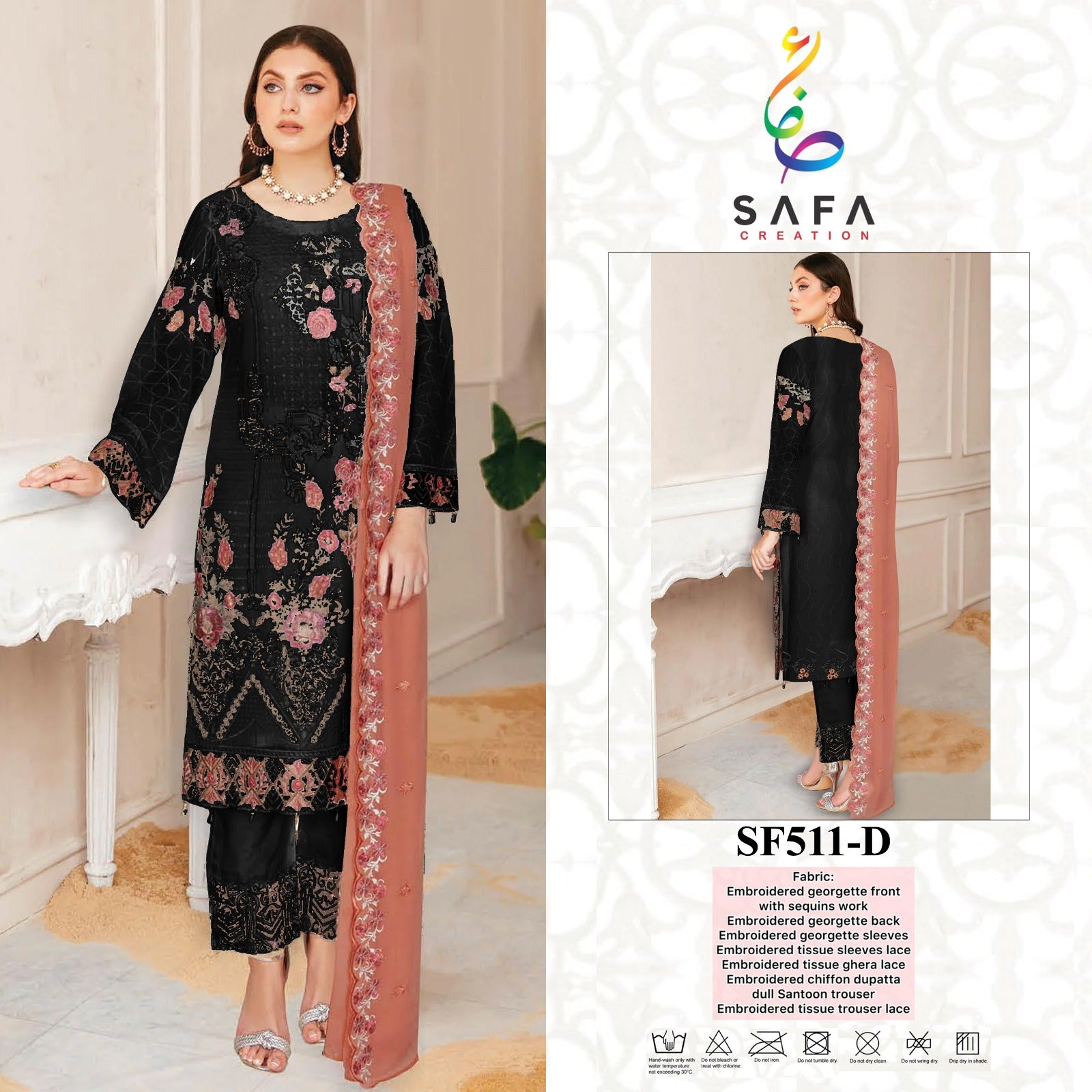 511D Safa Creation Pakistani Readymade Suits