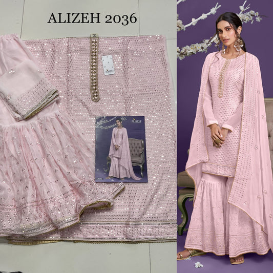 2036 Zaida Vol 9 Alizeh Unstitched Suits