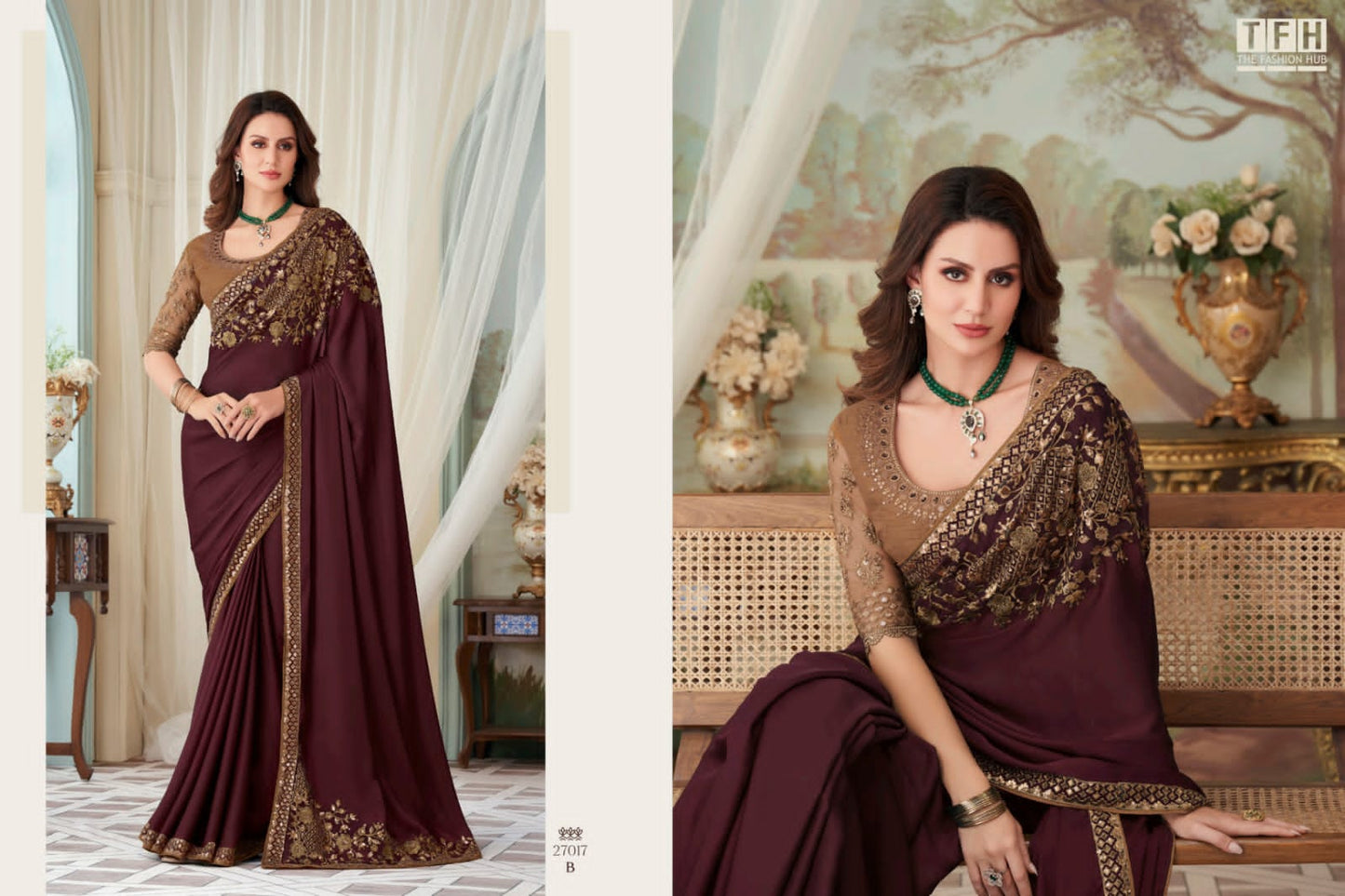 27017-B Tfh Sarees