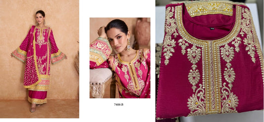 7406B Vedika Pakistani Readymade Suits