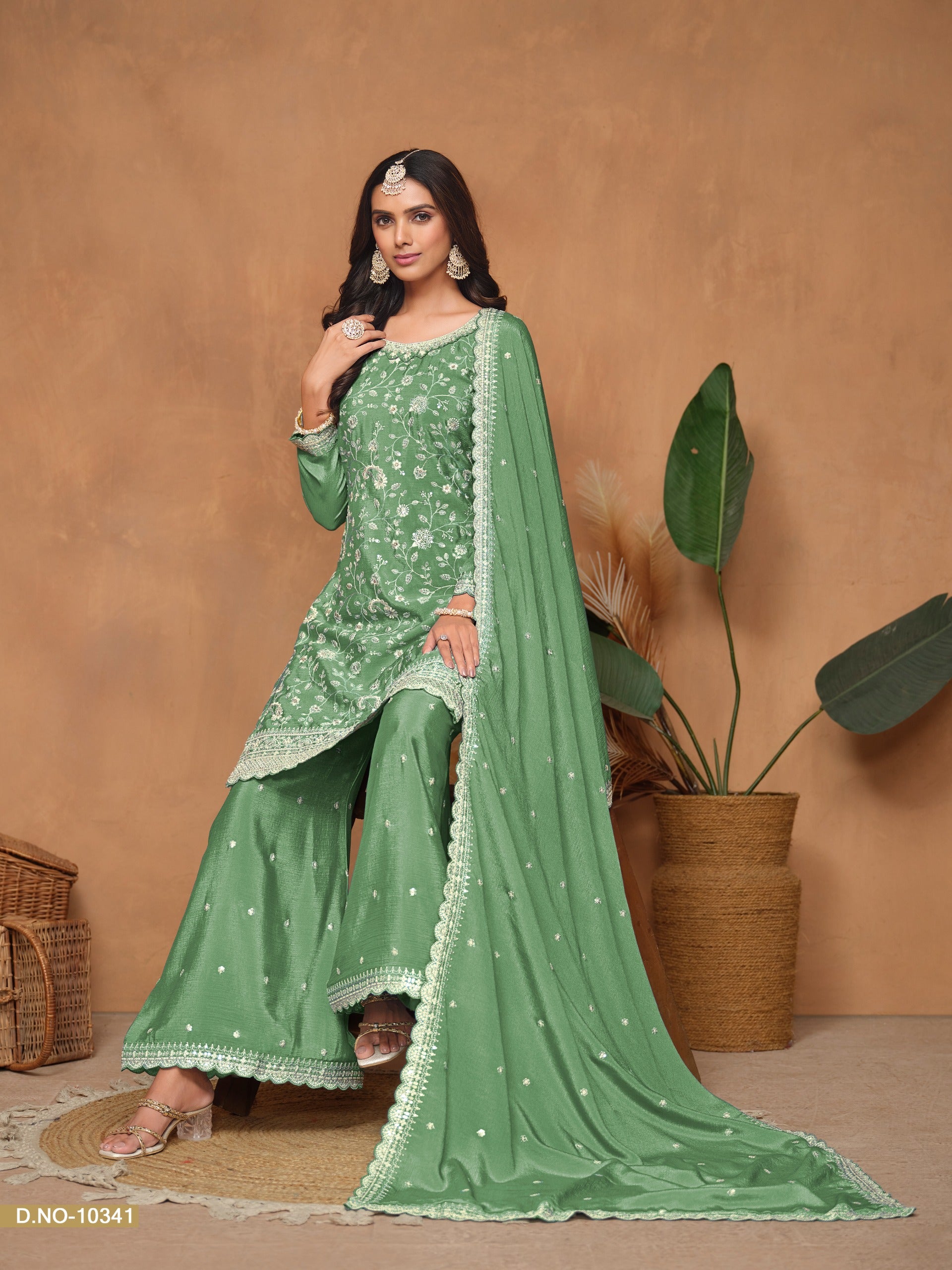 10341 Vol 34 Anjubaa Unstitched Suits