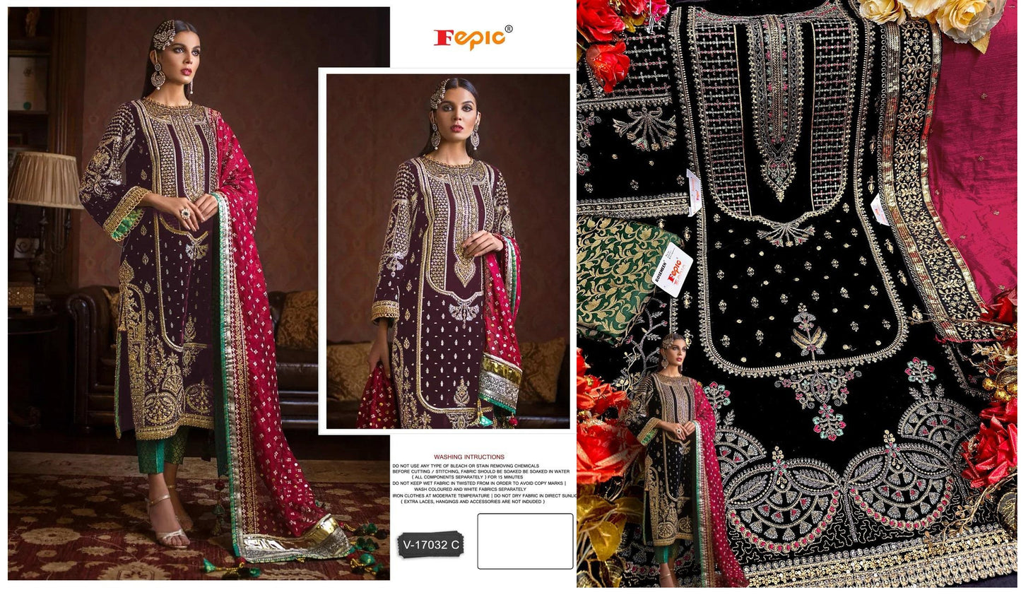 V-17032C Fepic Pakistani Salwar Suits