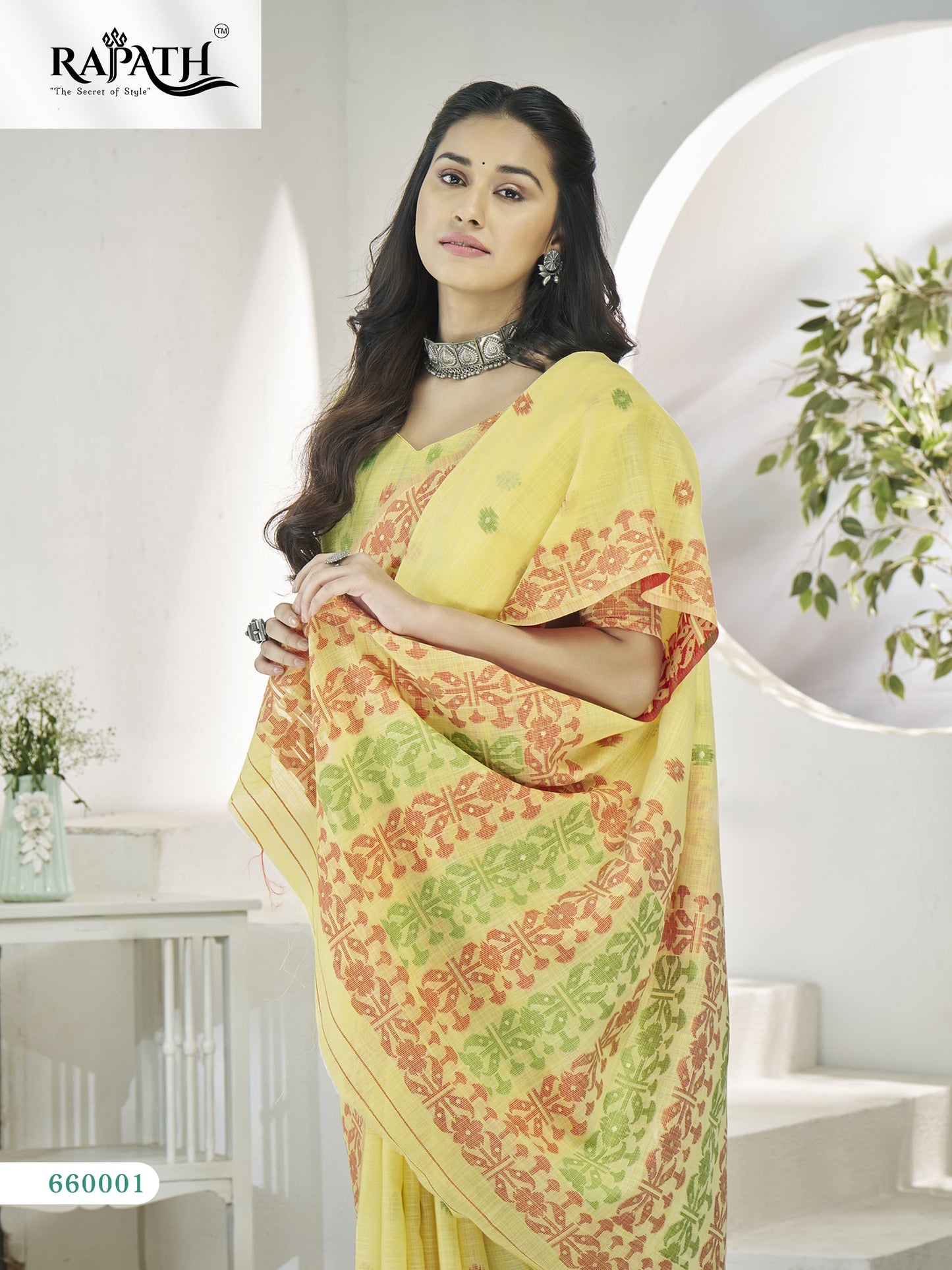 660001 Disha Silk Rajpath Linen Sarees