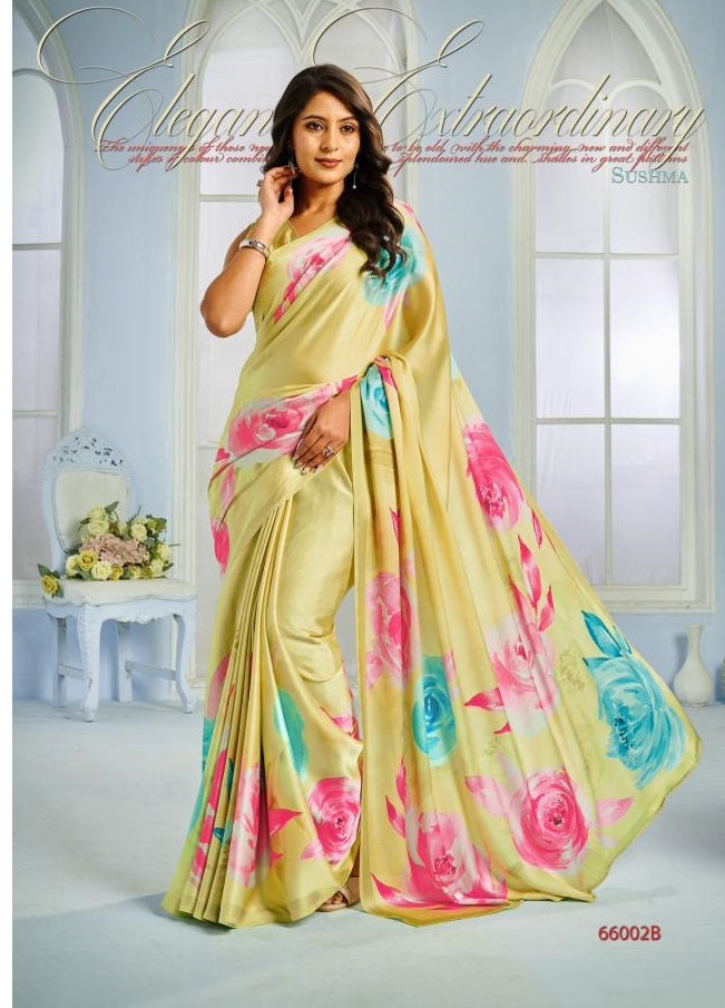 66002B Exceptional Sushma Satin Sarees
