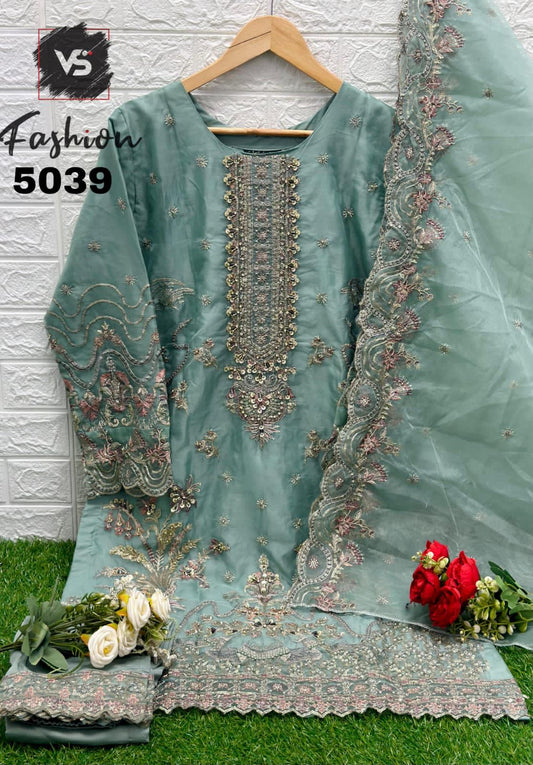 5039 Sky Blue Vs Fashion Pakistani Readymade Suits