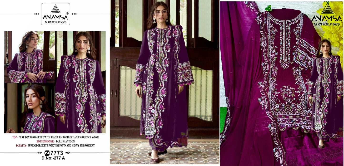 277A Anamsa Pakistani Salwar Suits