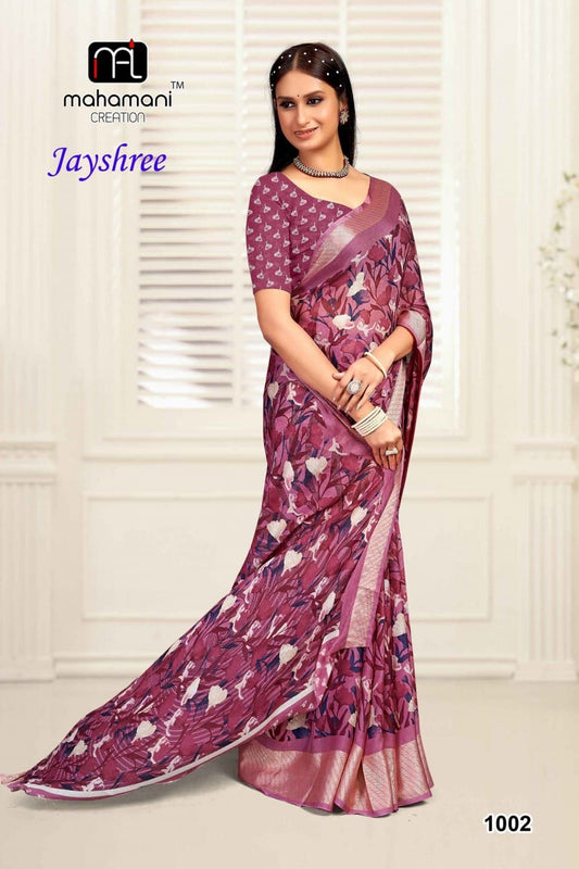 1002 Jayshree Mahamani Creation Sarees