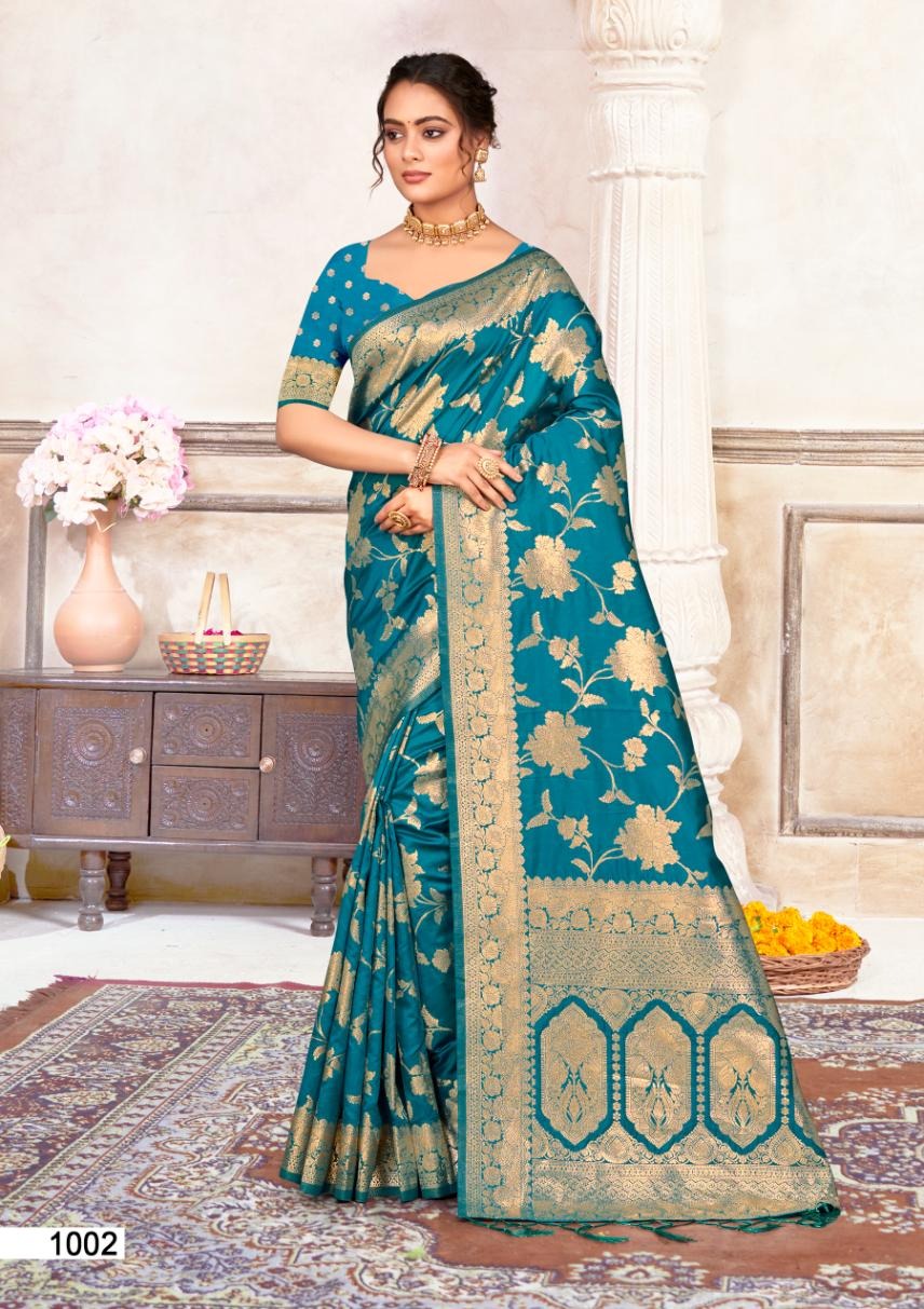 1002 Plazzo Silk Vol 7 Bunawat Sarees