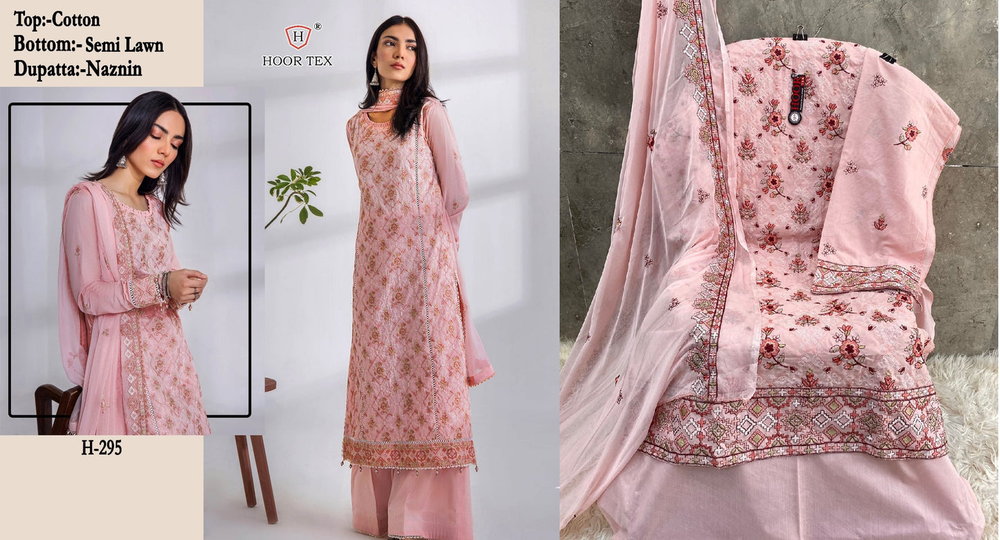 295 Hoor Tex Pakistani Salwar Suits