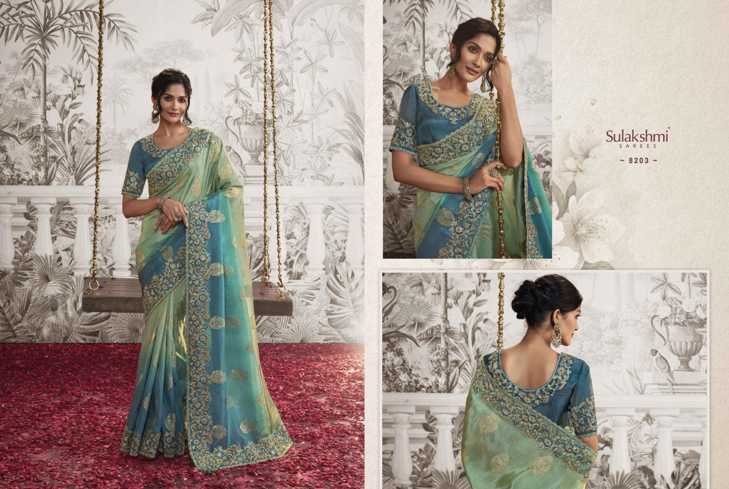 8203 Noor Sulkashmi Sarees