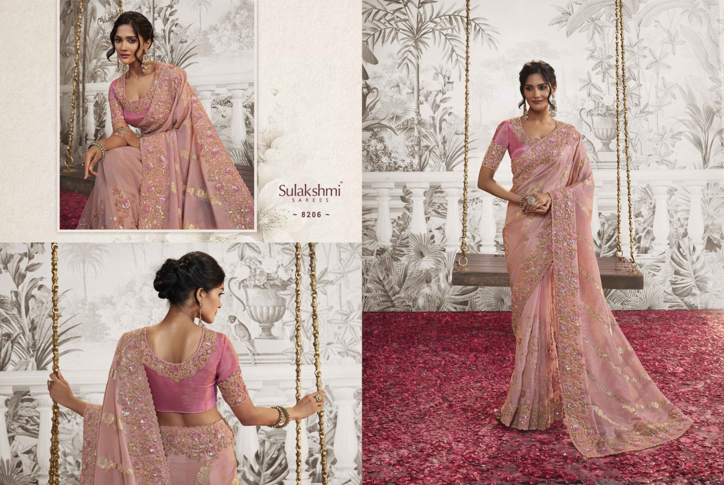 8206 Noor Sulkashmi Sarees