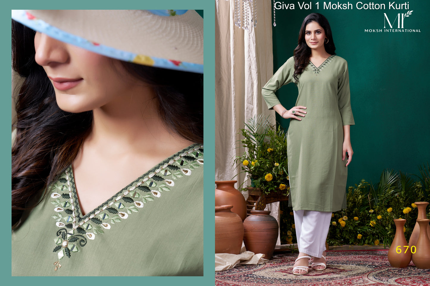 670 Giva Vol 1 Moksh Cotton Kurti