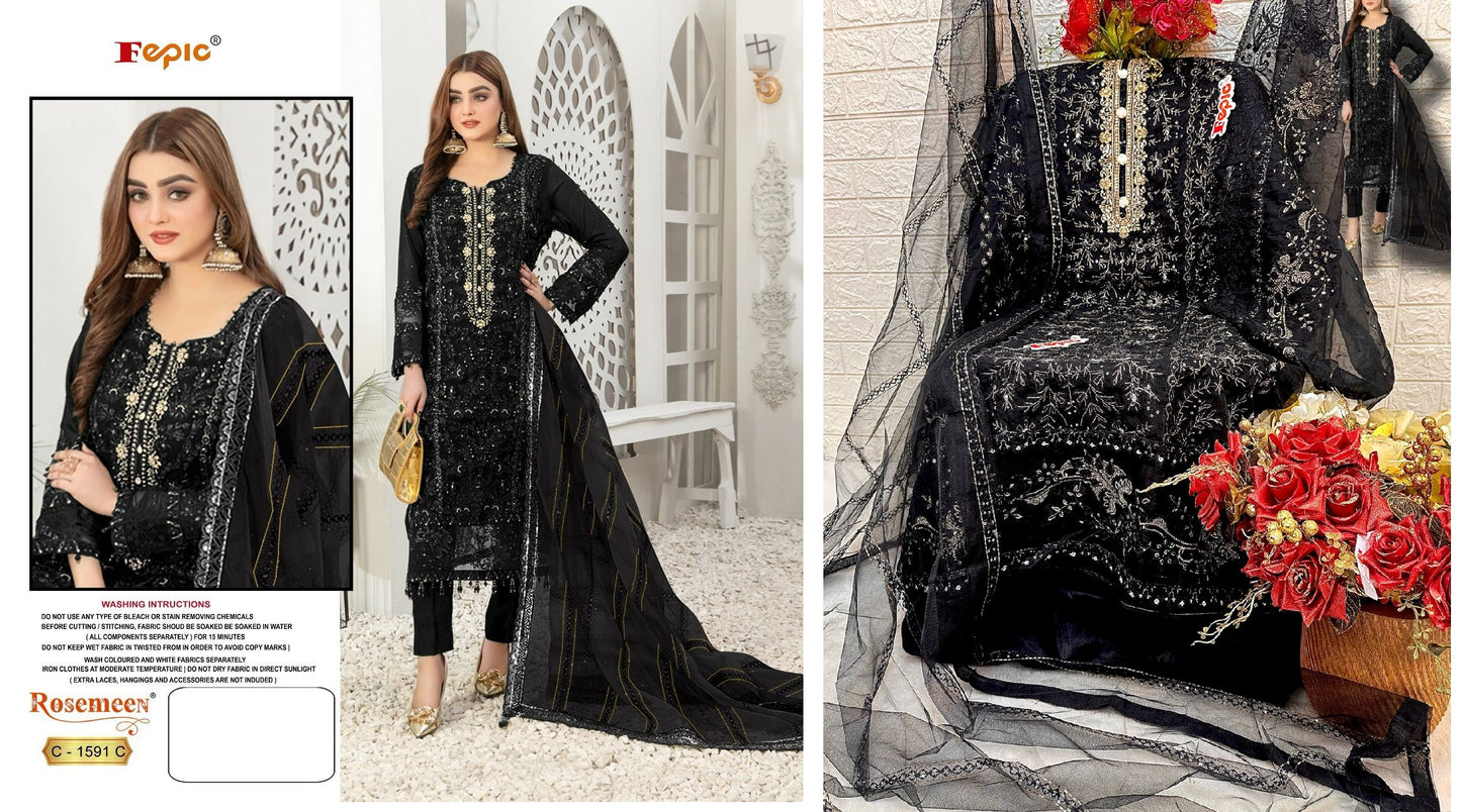 C-1591-C Rosemeen Fepic Pakistani Salwar Suits