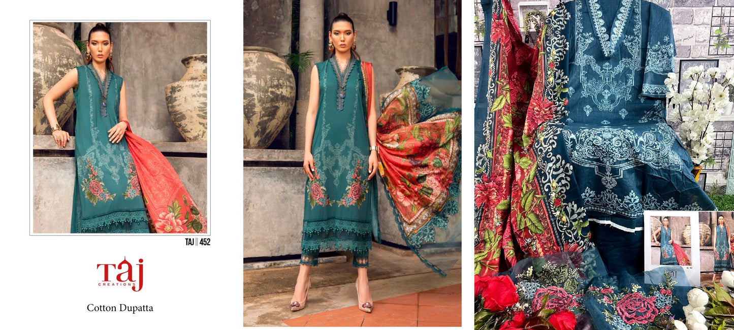 452 Taj Creations Pakistani Salwar Suits