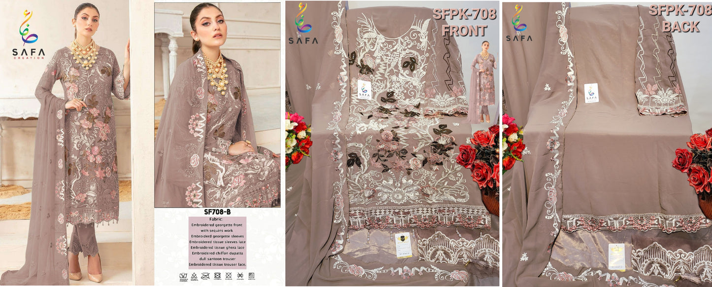 708B Safa Creation Pakistani Salwar Suits