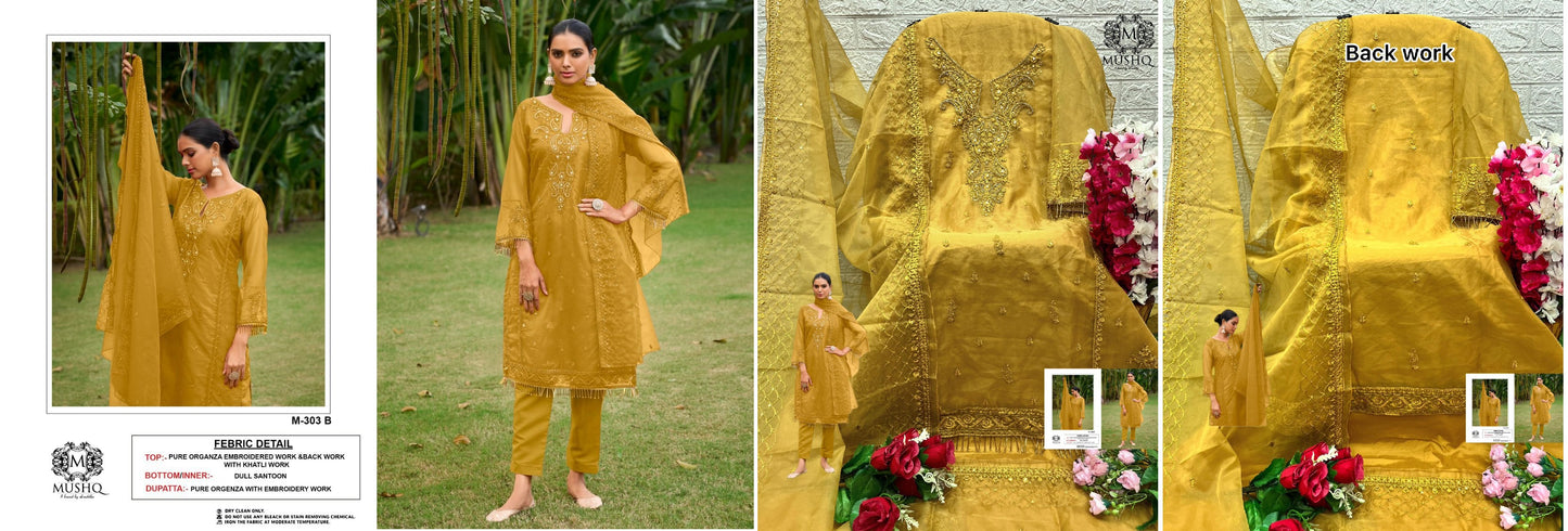 303B Mushq Pakistani Salwar Suits
