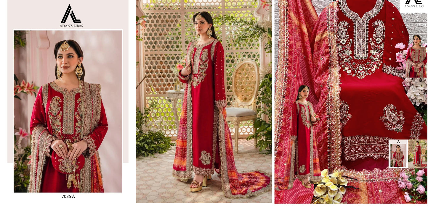 7031A Adans Libas Pakistani Salwar Suits