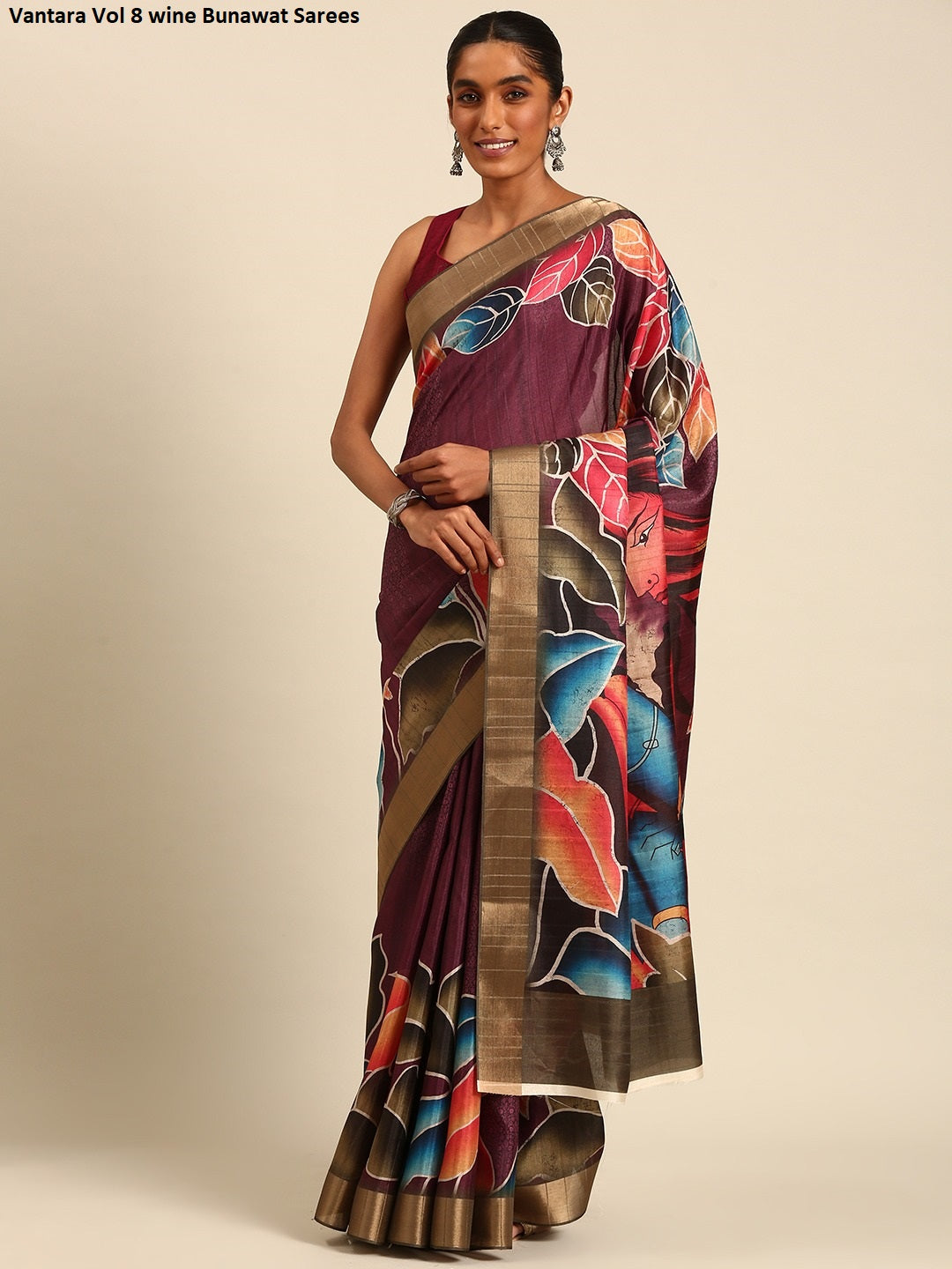 Vantara Vol 8 Wine Bunawat Sarees