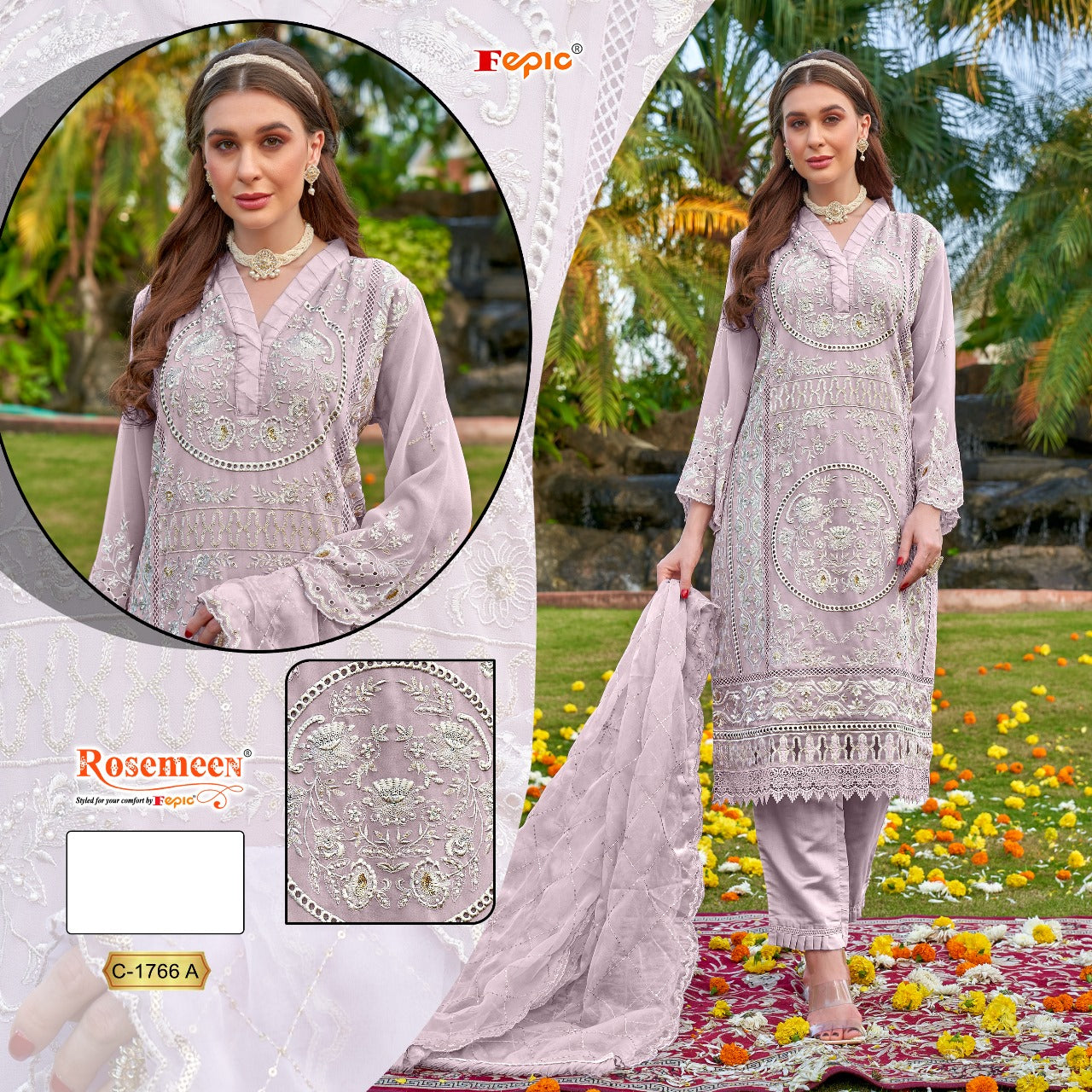 C-1766A Rosemeen Fepic Pakistani Salwar Suits