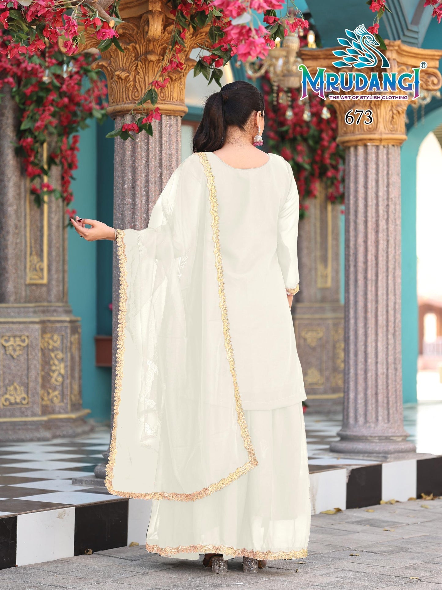 673 Prisha Mrudangi Georgette Readymade Suits