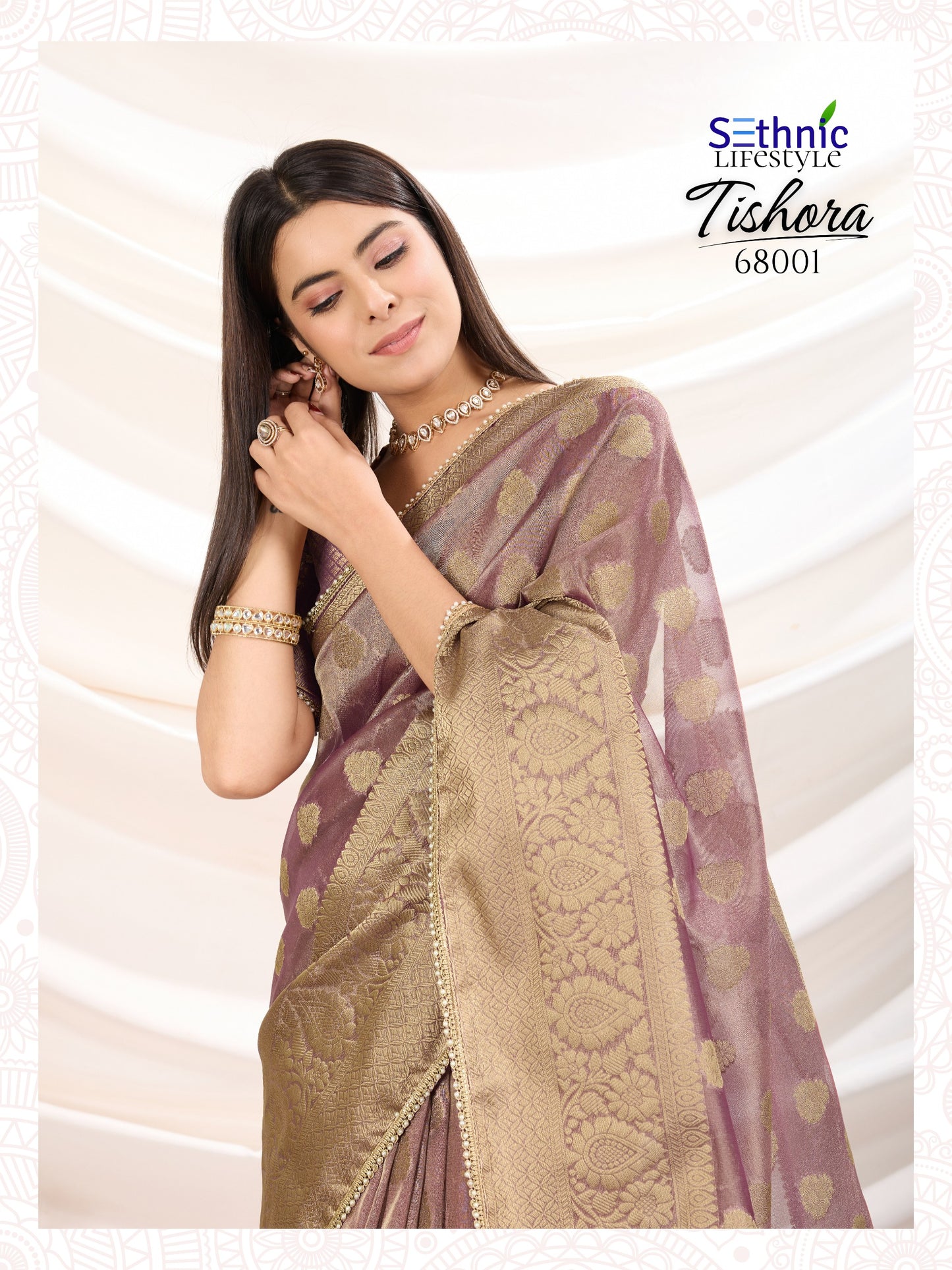 68001 Tishora Sethnic Tissue Silk Sarees
