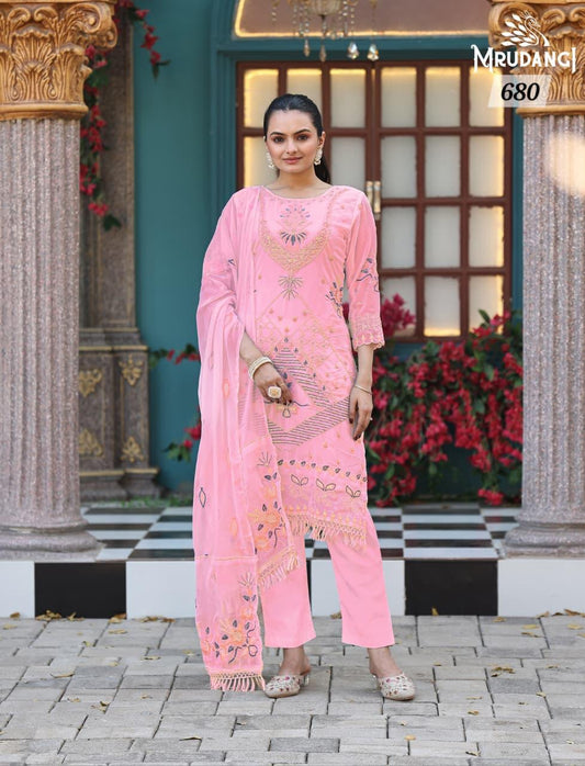 680 Prachi Mrudangi Georgette Readymade Suits