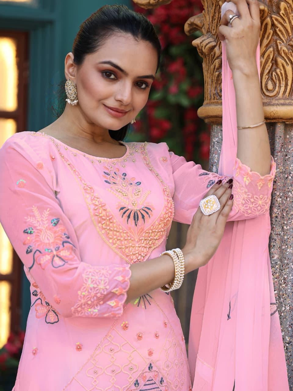 680 Prachi Mrudangi Georgette Readymade Suits
