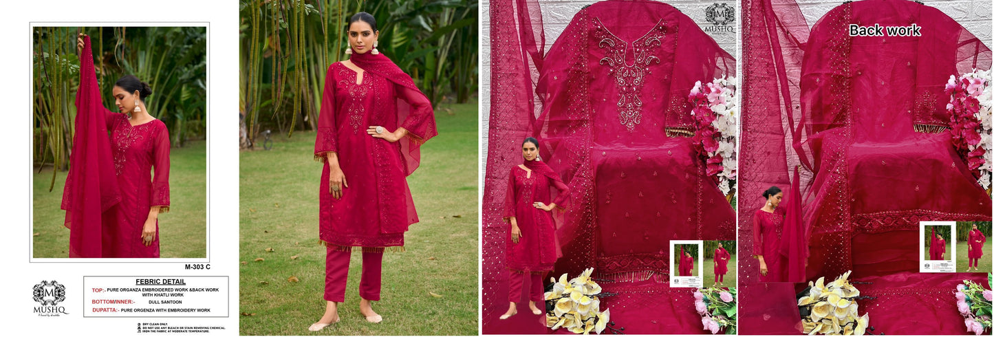 303C Mushq Pakistani Salwar Suits