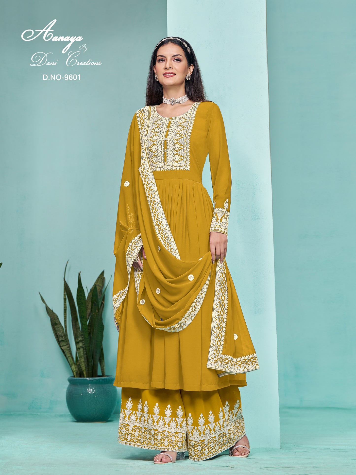 9601 Aanaya Vol 196 Dani Creation Unstitched Suits