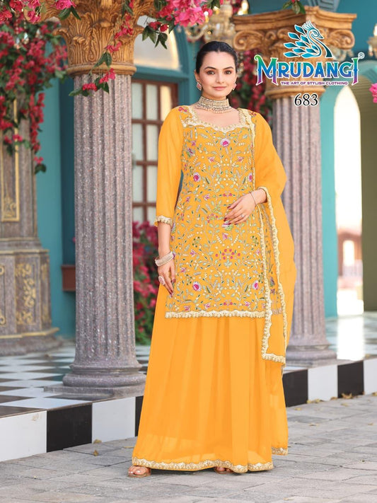683 Prisha Vol 2 Mrudangi Georgette Readymade Suits