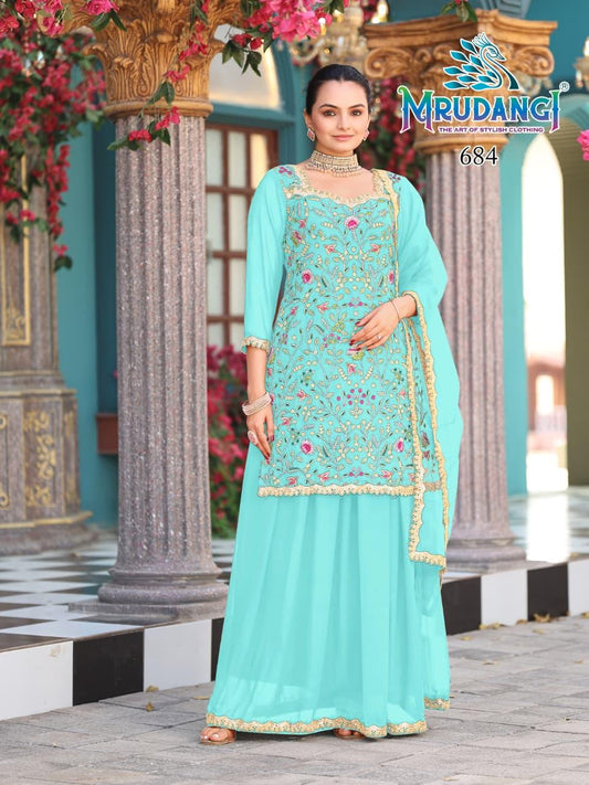 684 Prisha Vol 2 Mrudangi Georgette Readymade Suits