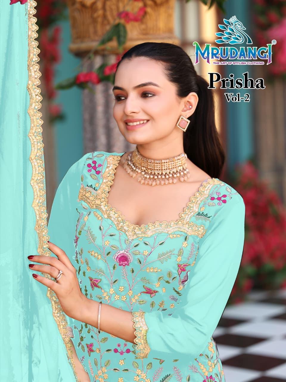 684 Prisha Vol 2 Mrudangi Georgette Readymade Suits