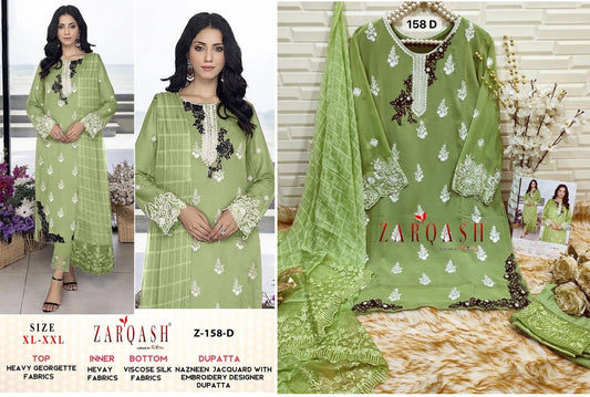 Z-158D Zarqash Pakistani Readymade Suits