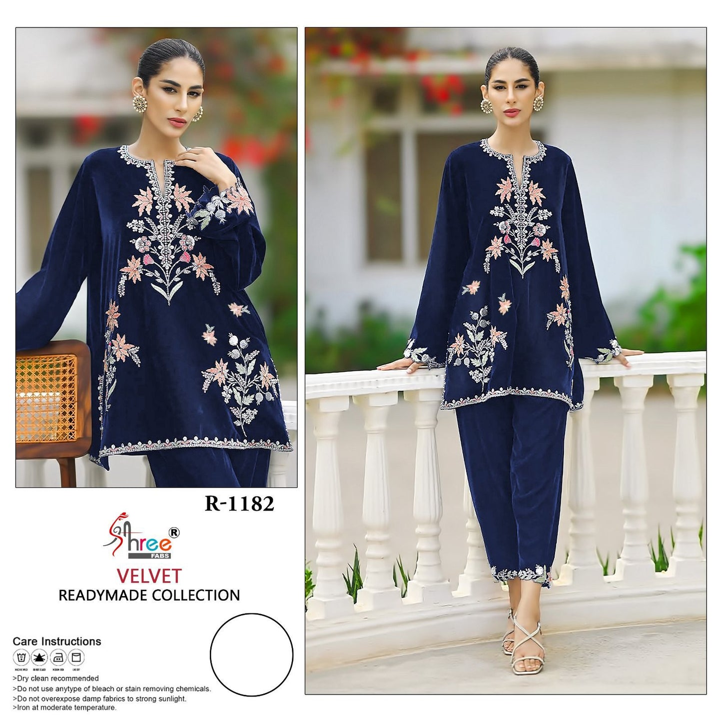 S-1182 Shree Fabs Kurti Pant Set