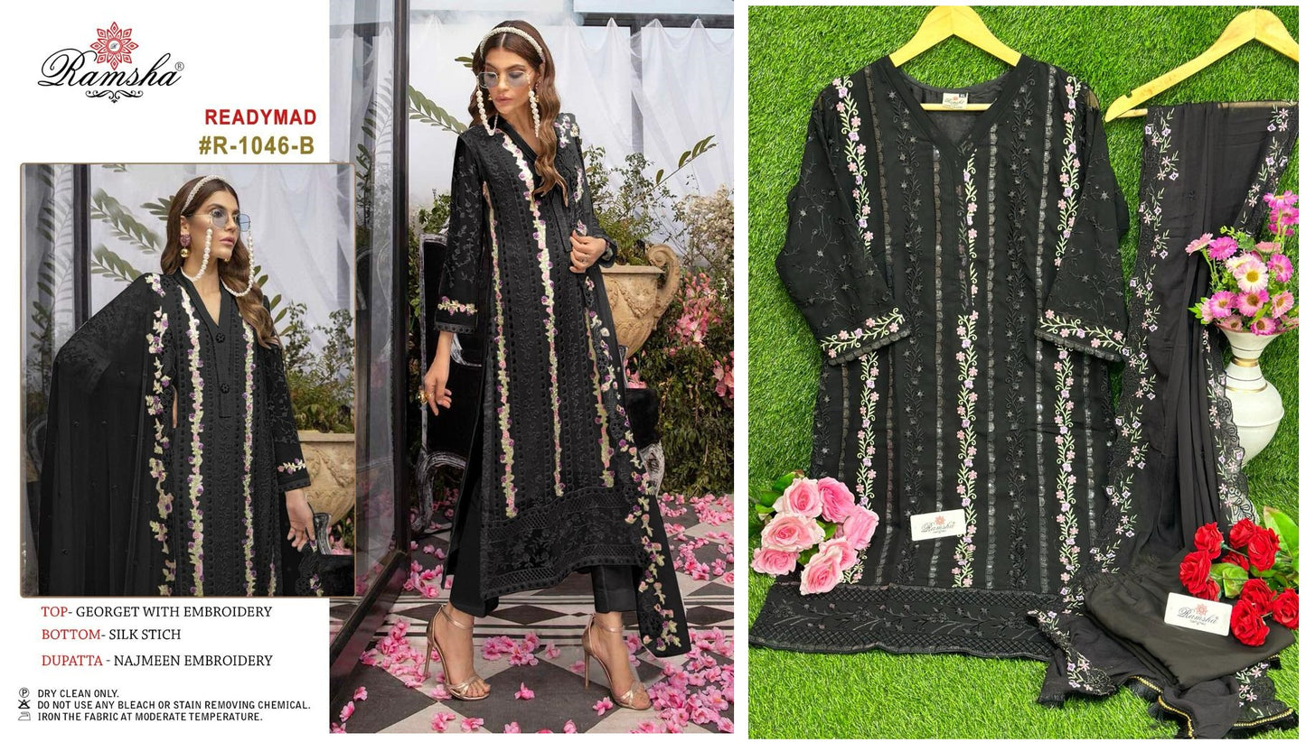1046-B Ramsha Pakistani Readymade Suits