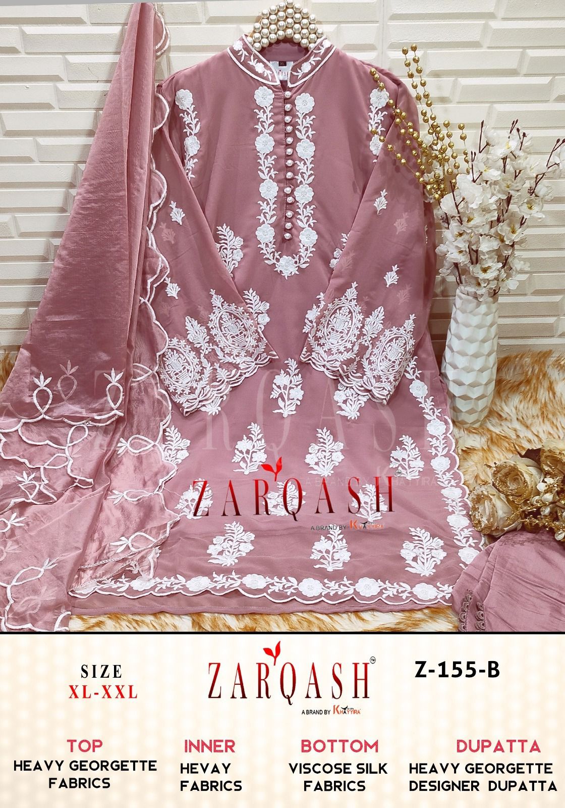 Z-155B Zarqash Pakistani Readymade Suits