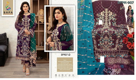 907D Safa Creation Pakistani Salwar Suits