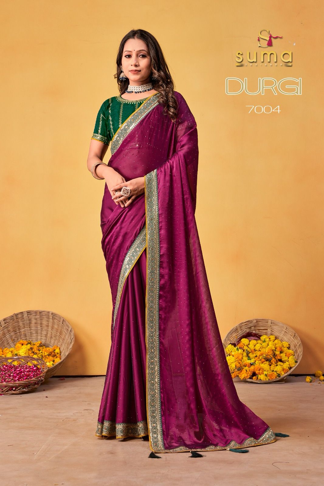 7004 Durga Suma Designer Rangoli Sarees