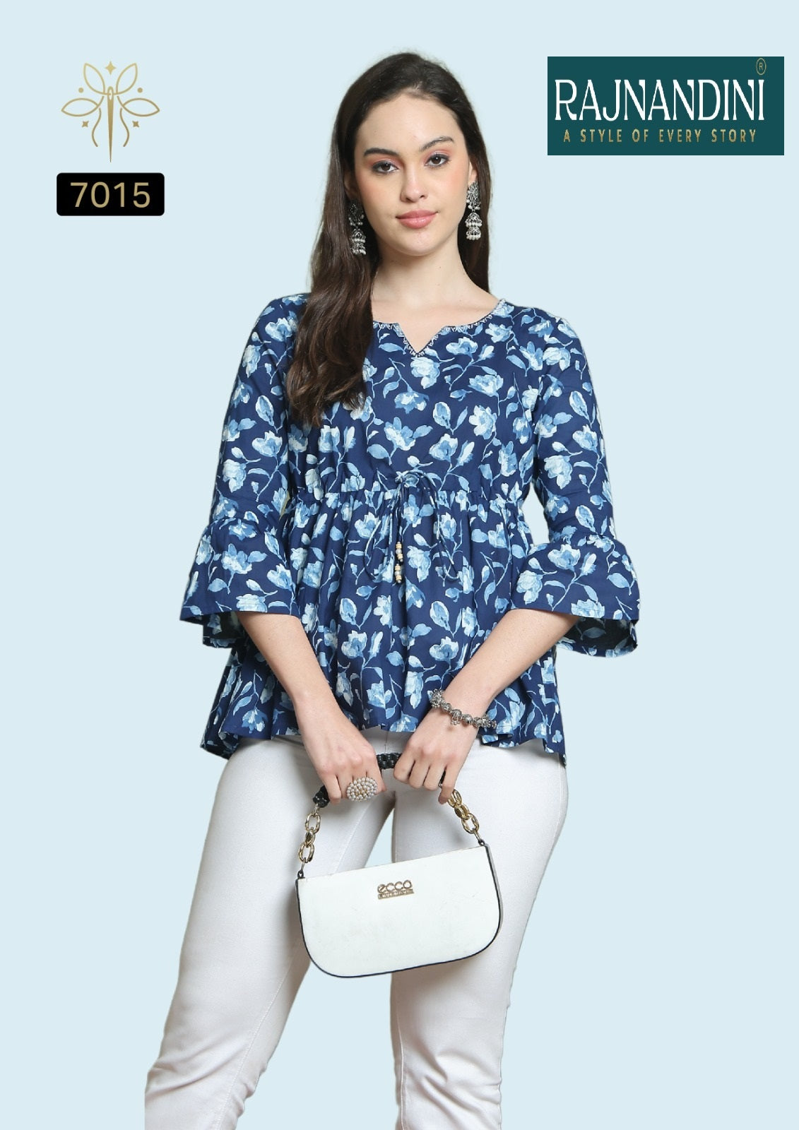 7015 Aaradhya Vol-24 Rajnandini Printed Women Top