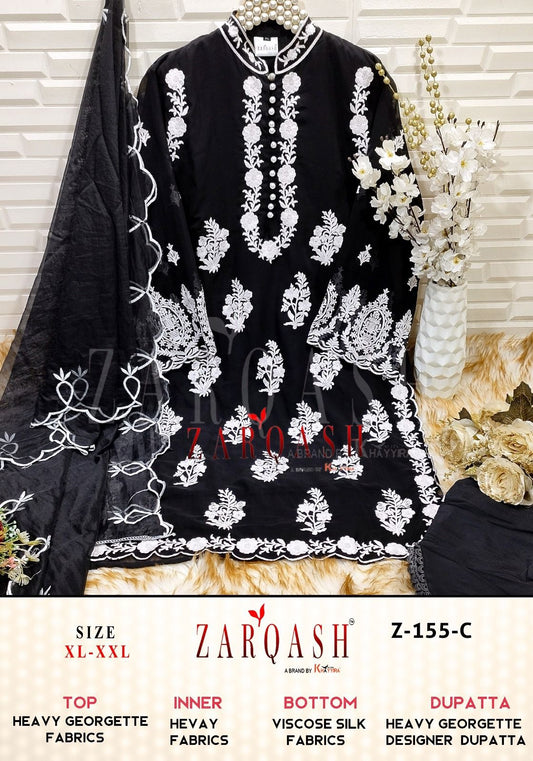 Z-155C Zarqash Pakistani Readymade Suits