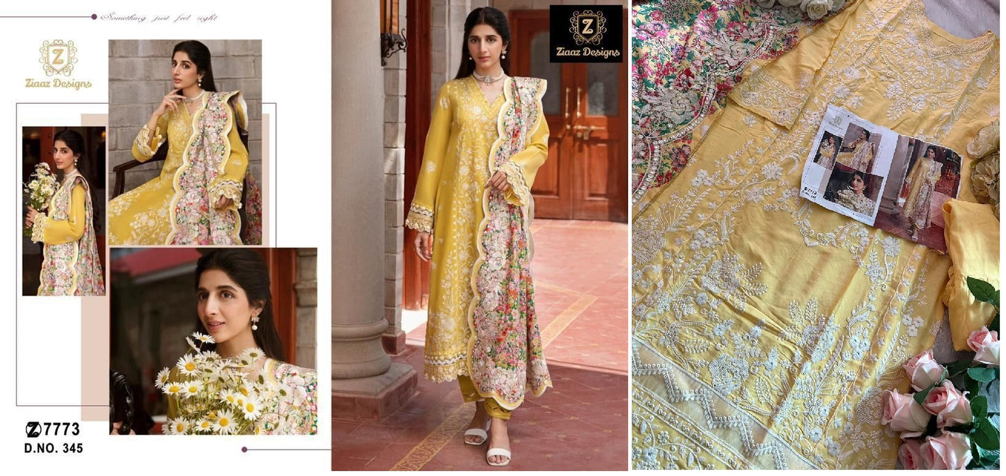 345 Ziaaz Designs Pakistani Salwar Suits