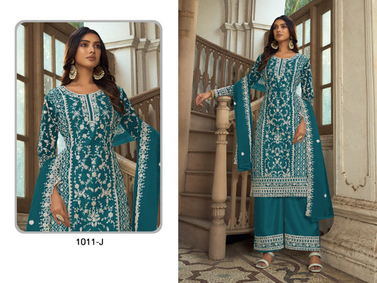 1011 J Khwaab Sabah Unstitched Suits