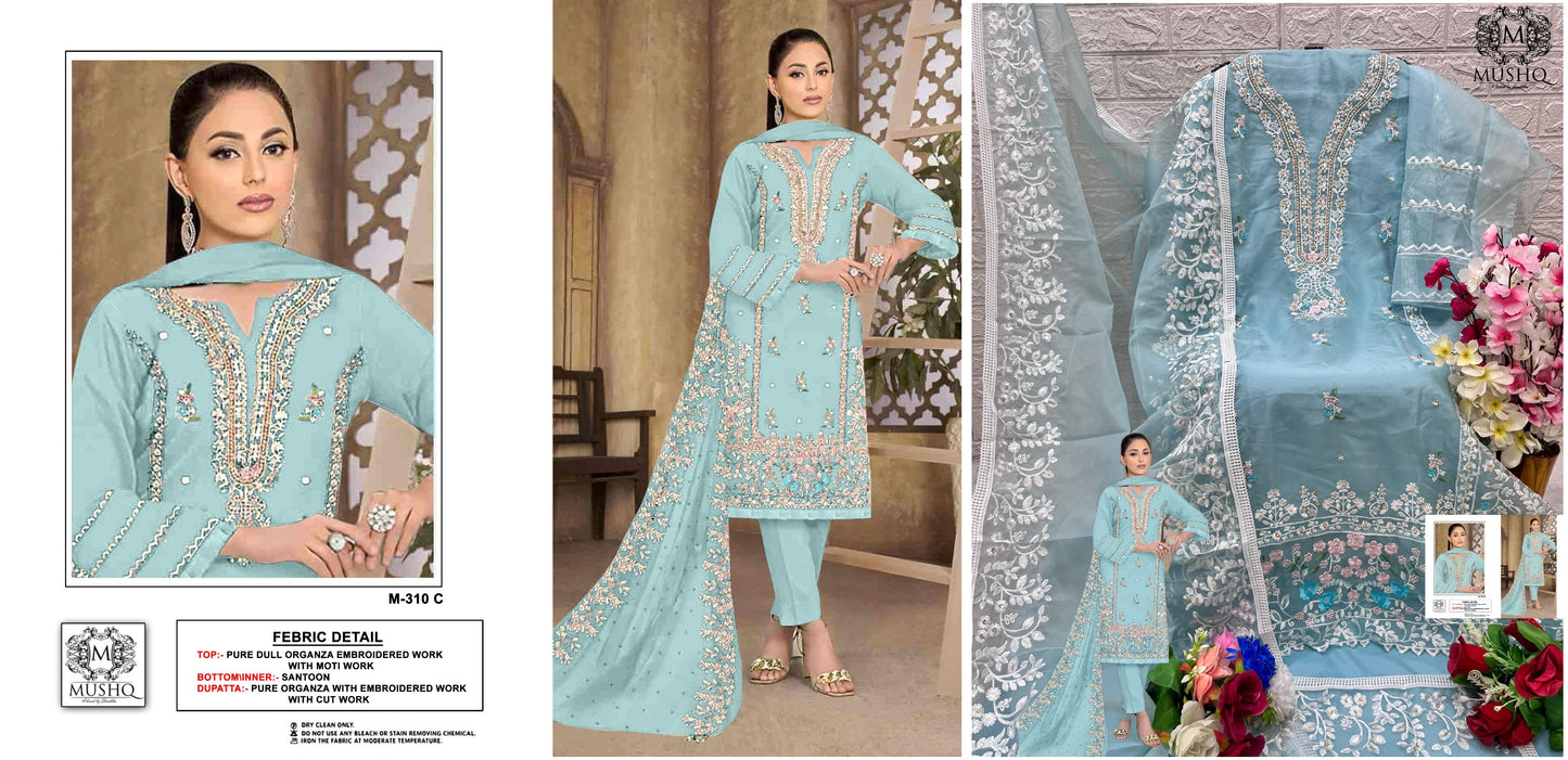 310C Mushq Pakistani Salwar Suits