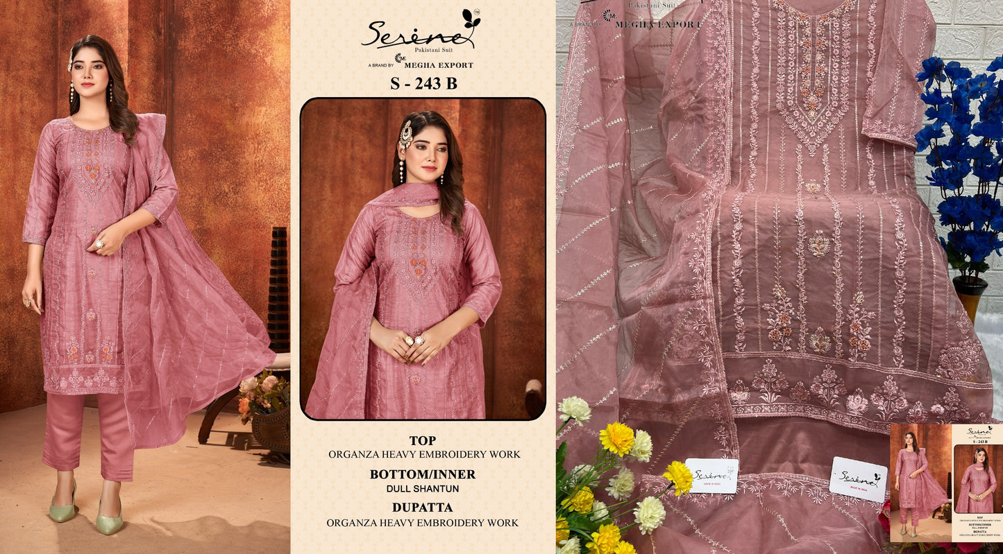 243B Serine Pakistani Salwar Suits