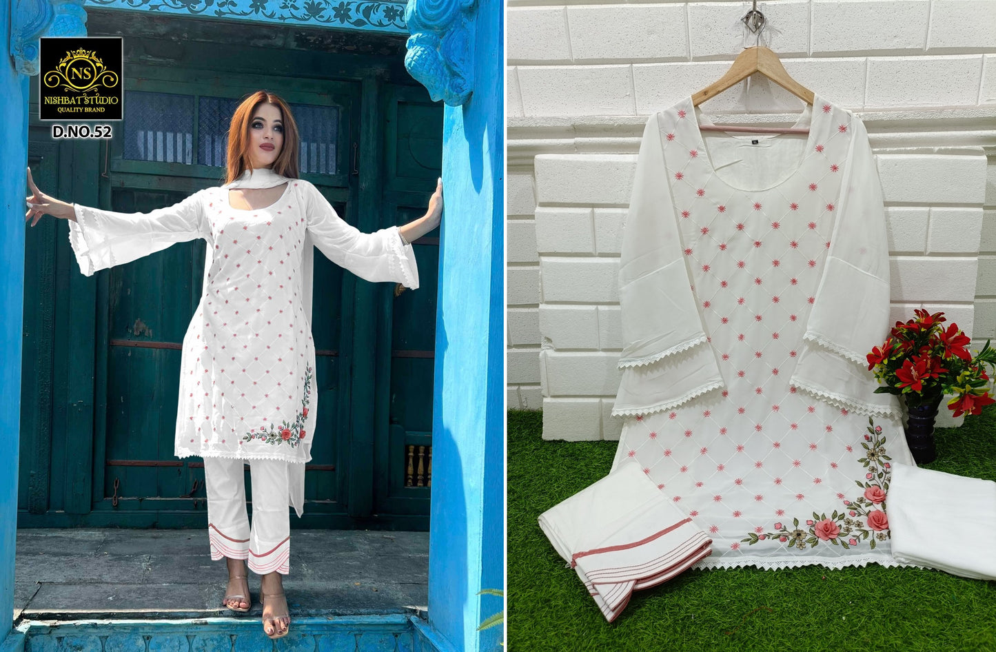 52White Nishbat Studio Pakistani Readymade Suits
