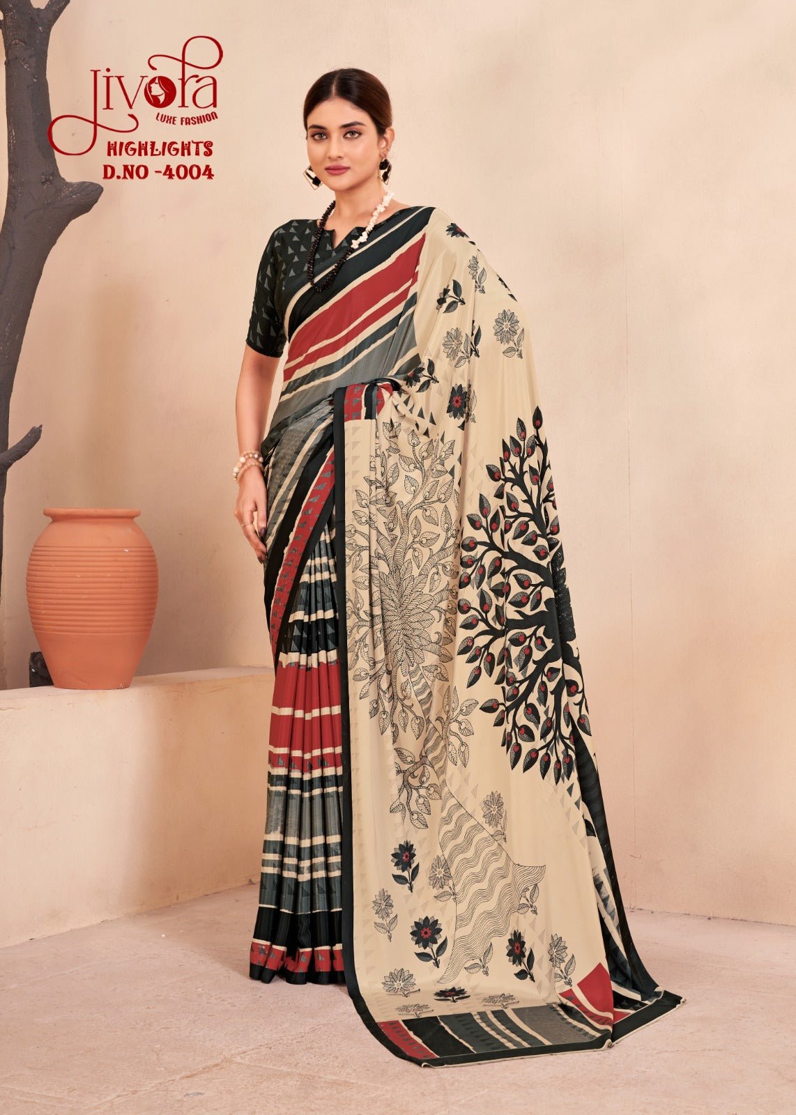 4004 Highlight Jivora Sarees
