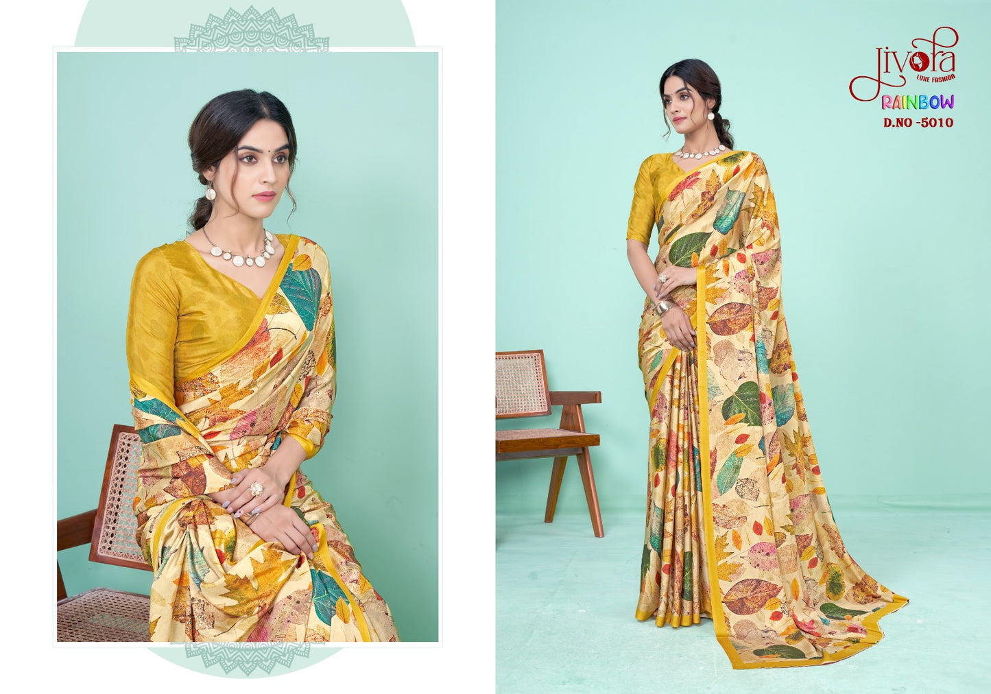 5010 Rainbow Jivora Sarees
