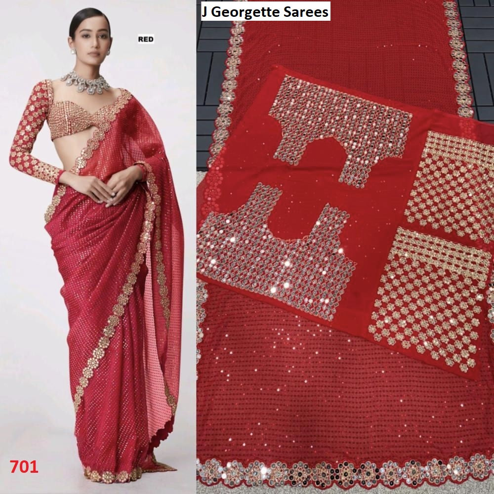 701 J Georgette Sarees